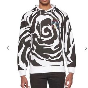 Eleven Paris Bless This Mess Cotton Hoodie Swirl Aop Skull Mens Size Large